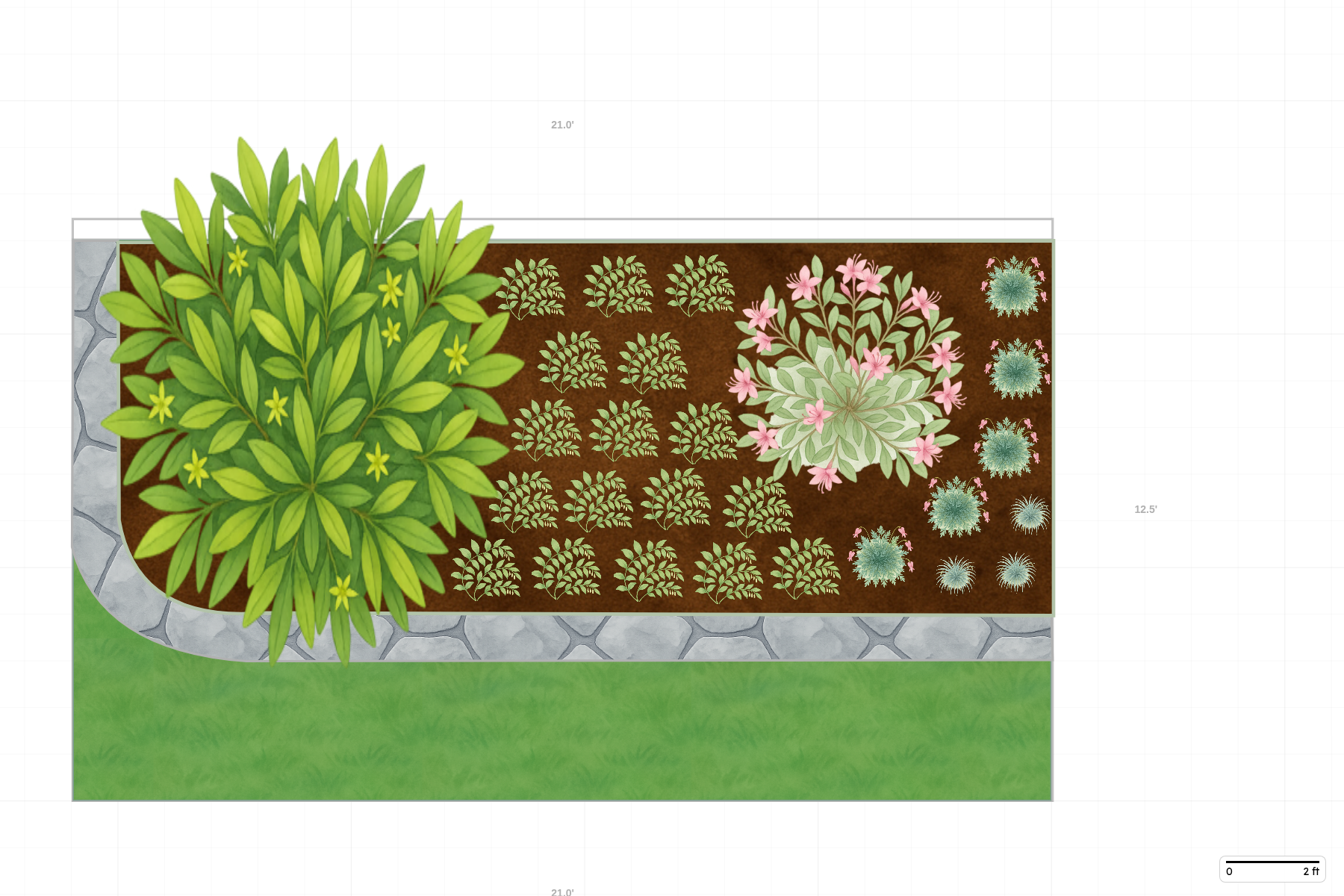 Florida Border Garden