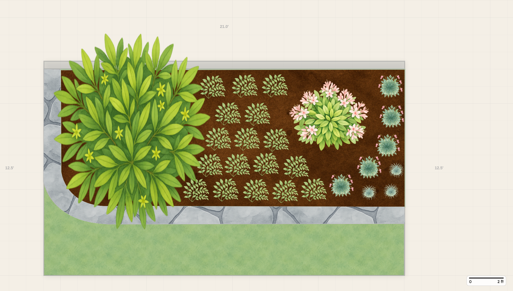 Florida Border Garden